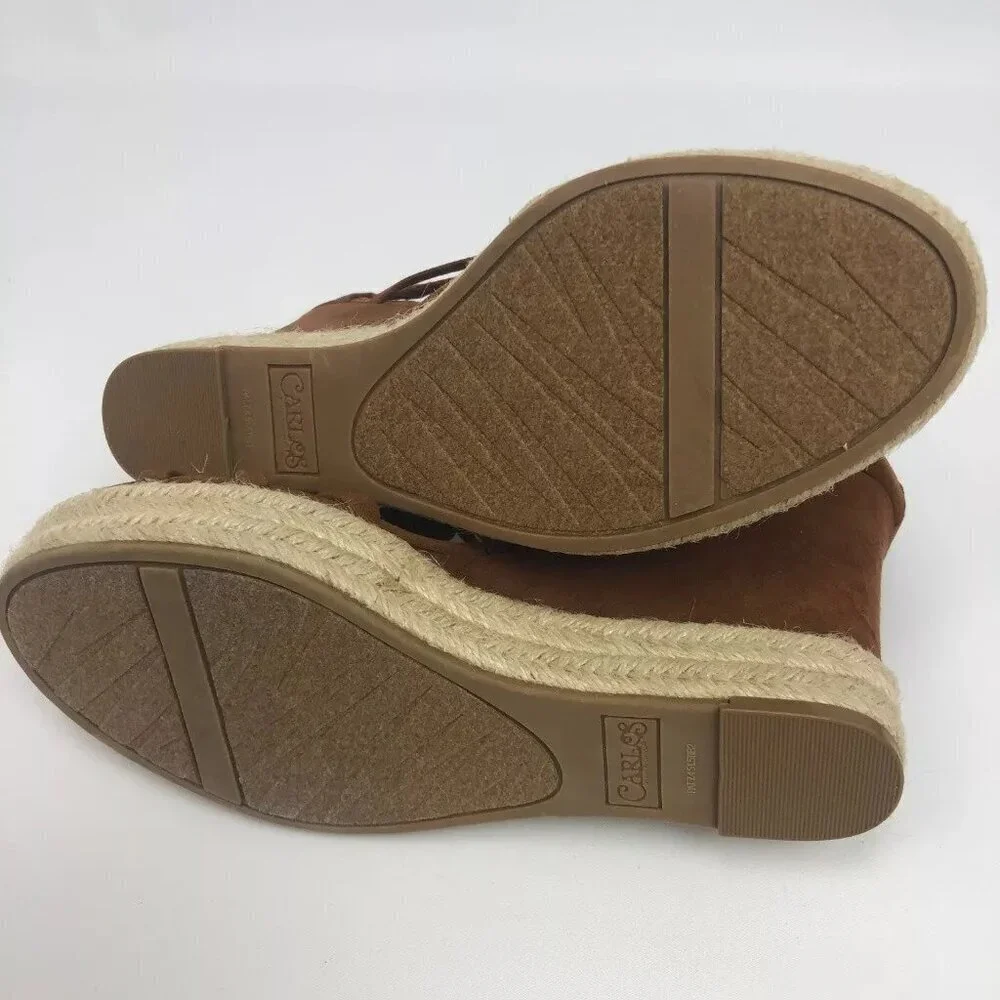 Carlos by Carlos Santana Womens Camilla Sandal Shoe Acorn Brown 9M